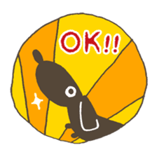 DACHSHUND monochrome Sticker2 sticker #8498498