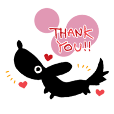 DACHSHUND monochrome Sticker2 sticker #8498501