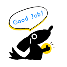 DACHSHUND monochrome Sticker2 sticker #8498502