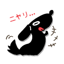 DACHSHUND monochrome Sticker2 sticker #8498512