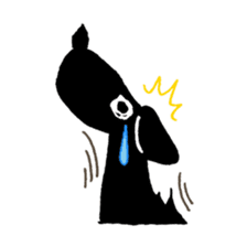 DACHSHUND monochrome Sticker2 sticker #8498513