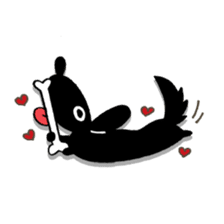 DACHSHUND monochrome Sticker2 sticker #8498517