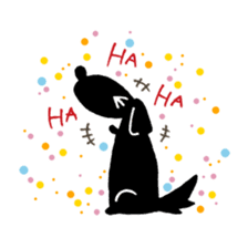 DACHSHUND monochrome Sticker2 sticker #8498524