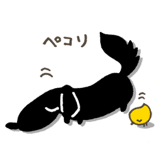DACHSHUND monochrome Sticker2 sticker #8498529