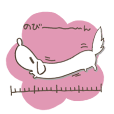 DACHSHUND monochrome Sticker2 sticker #8498531