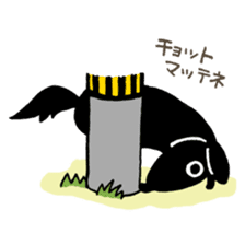 DACHSHUND monochrome Sticker2 sticker #8498534