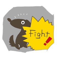 DACHSHUND monochrome Sticker2 sticker #8498535