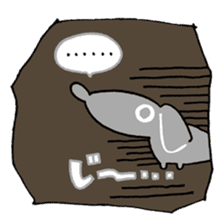 DACHSHUND monochrome Sticker2 sticker #8498536