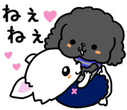 Toy poodle and Chihuahua for the couple sticker #8499182