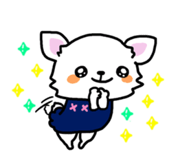 Toy poodle and Chihuahua for the couple sticker #8499188