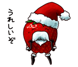Strawberry Santa sticker #8499305