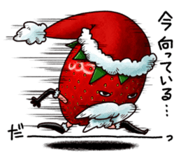 Strawberry Santa sticker #8499308