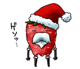 Strawberry Santa sticker #8499312