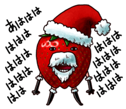 Strawberry Santa sticker #8499313