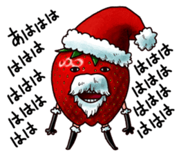 Strawberry Santa sticker #8499313