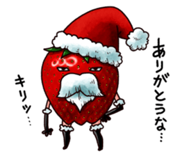 Strawberry Santa sticker #8499315