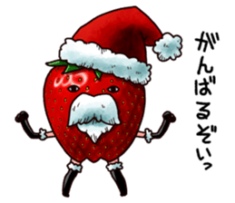 Strawberry Santa sticker #8499317