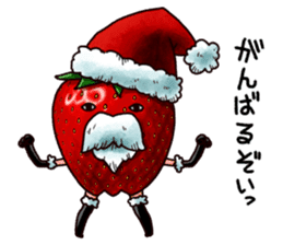 Strawberry Santa sticker #8499317