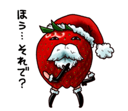 Strawberry Santa sticker #8499320