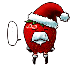 Strawberry Santa sticker #8499322