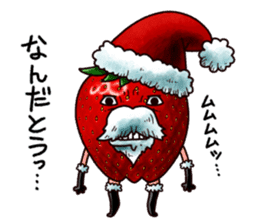 Strawberry Santa sticker #8499325