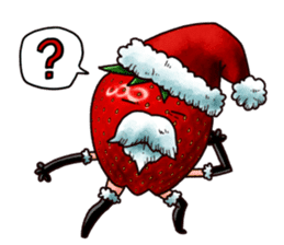 Strawberry Santa sticker #8499327