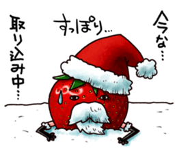 Strawberry Santa sticker #8499328