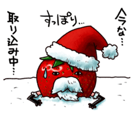 Strawberry Santa sticker #8499328