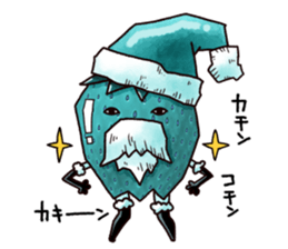 Strawberry Santa sticker #8499329