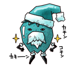 Strawberry Santa sticker #8499329