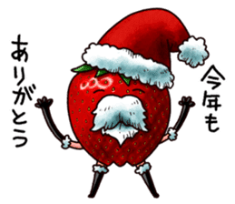 Strawberry Santa sticker #8499332