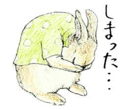 Wannabe famous rabbit sticker #8499423