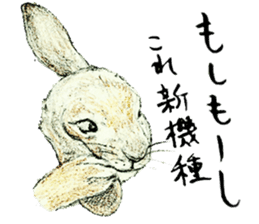 Wannabe famous rabbit sticker #8499428