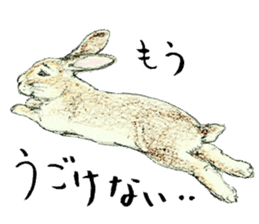 Wannabe famous rabbit sticker #8499432