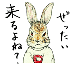 Wannabe famous rabbit sticker #8499436