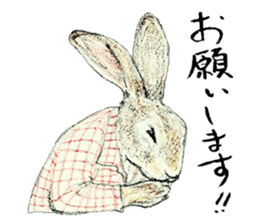 Wannabe famous rabbit sticker #8499450