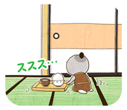 The three brothers in a samurai house sticker #8500188