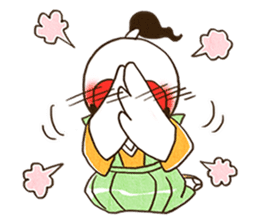 The three brothers in a samurai house sticker #8500216