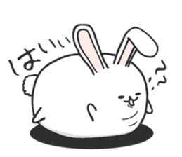 Short leg rabbit sticker #8500579
