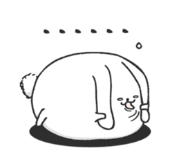 Short leg rabbit sticker #8500583