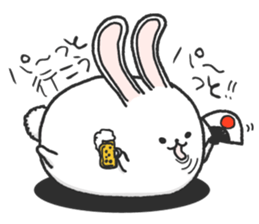 Short leg rabbit sticker #8500597