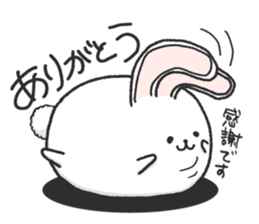 Short leg rabbit sticker #8500602