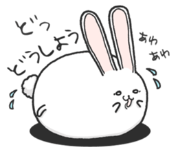 Short leg rabbit sticker #8500616