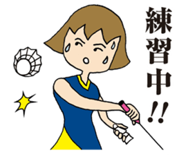 Girl badminton club of the flame Part 2 sticker #8501458
