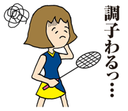 Girl badminton club of the flame Part 2 sticker #8501465
