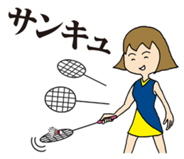 Girl badminton club of the flame Part 2 sticker #8501467