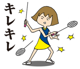 Girl badminton club of the flame Part 2 sticker #8501480