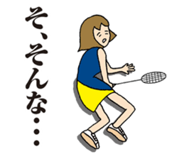 Girl badminton club of the flame Part 2 sticker #8501486