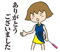 Girl badminton club of the flame Part 2 sticker #8501495