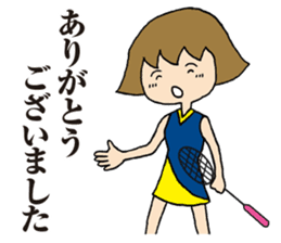 Girl badminton club of the flame Part 2 sticker #8501495